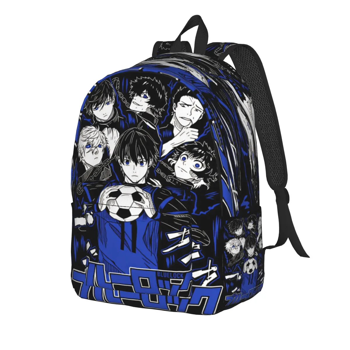 sac à dos anime blue locks pour hommes, sacs à dos légers en polyester, sacs modernes pour lycée, sac à dos de camping de haute qualité