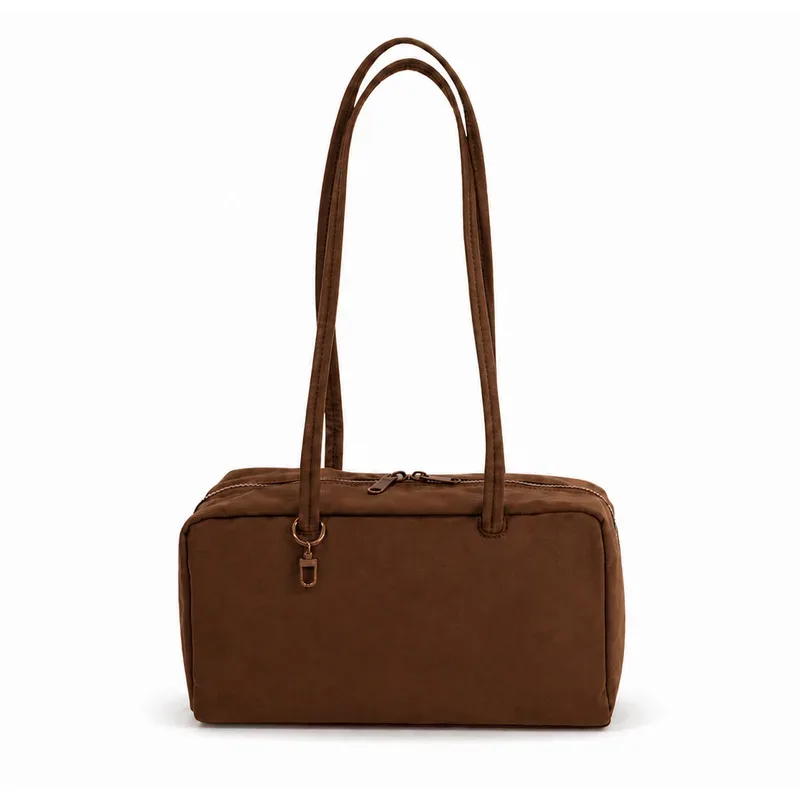 sac à bandoulière carré en nylon, sac à main en toile grande capacité, sac fourre-tout léger à fermeture éclair, sac de rangement pour les trajets quotidiens, les voyages, la gym, cadeau