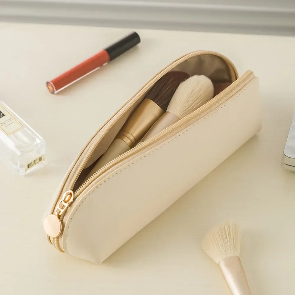 sacs à cosmétiques en pu, grande capacité, lavables, en cuir pu, trousse à crayons imperméable, fournitures de papeterie scolaire