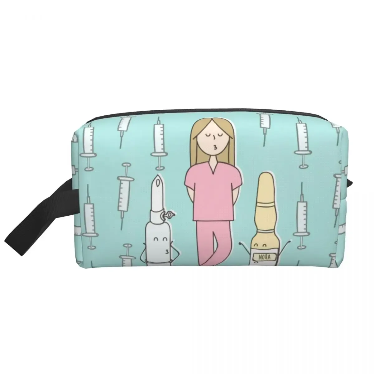 grands sacs à cosmétiques pour médecin et infirmière, trousse de maquillage, accessoires pour femmes, pochette de maquillage pour bourse résistante à l'eau