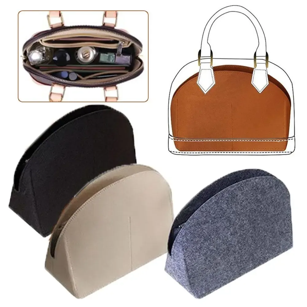 sac à doublure en feutre, pochette de rangement pour sac à main, sac interne, sac de doublure intérieure pour lv alma bb