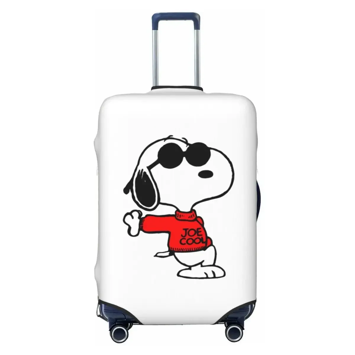 housse de valise anti-poussière lavable avec imprimé chiens mignons, en matière élastique, pour bagages de 18 à 32 pouces, anti-rayures, durable