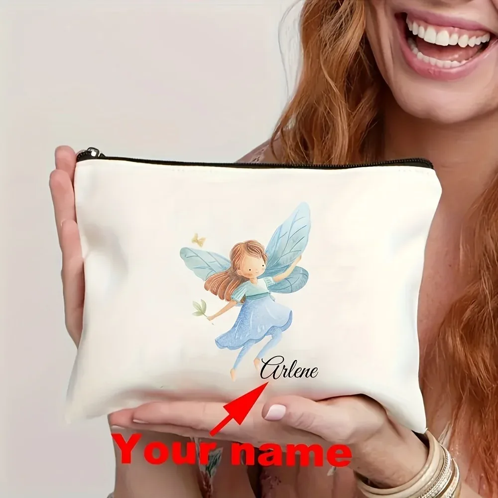 pochette cosmétique personnalisée avec nom, sac de voyage grande capacité, cadeau idéal pour la fête des mères et la remise des diplômes