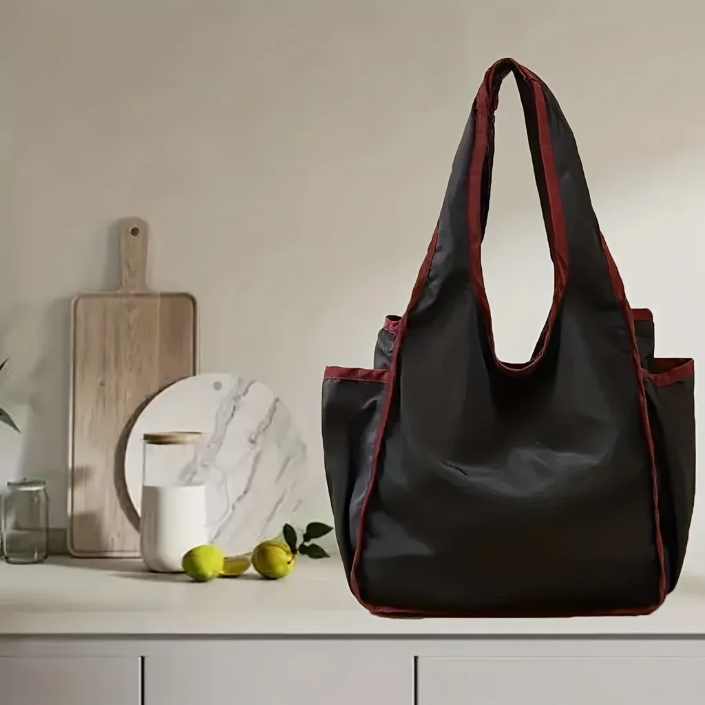 sac de courses pliable et écologique, sac fourre-tout simple et portable, grand sac écologique multicolore, sac d'épicerie, sac spécial, sac de grande capacité