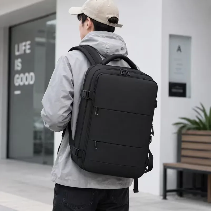 sac à dos de voyage pour cabine d'avion 45×30×20 cm, bagage à main de grande capacité, compartiment à chaussures, poches organisatrices et espace pour ordinateur portable de 15,6 pouces