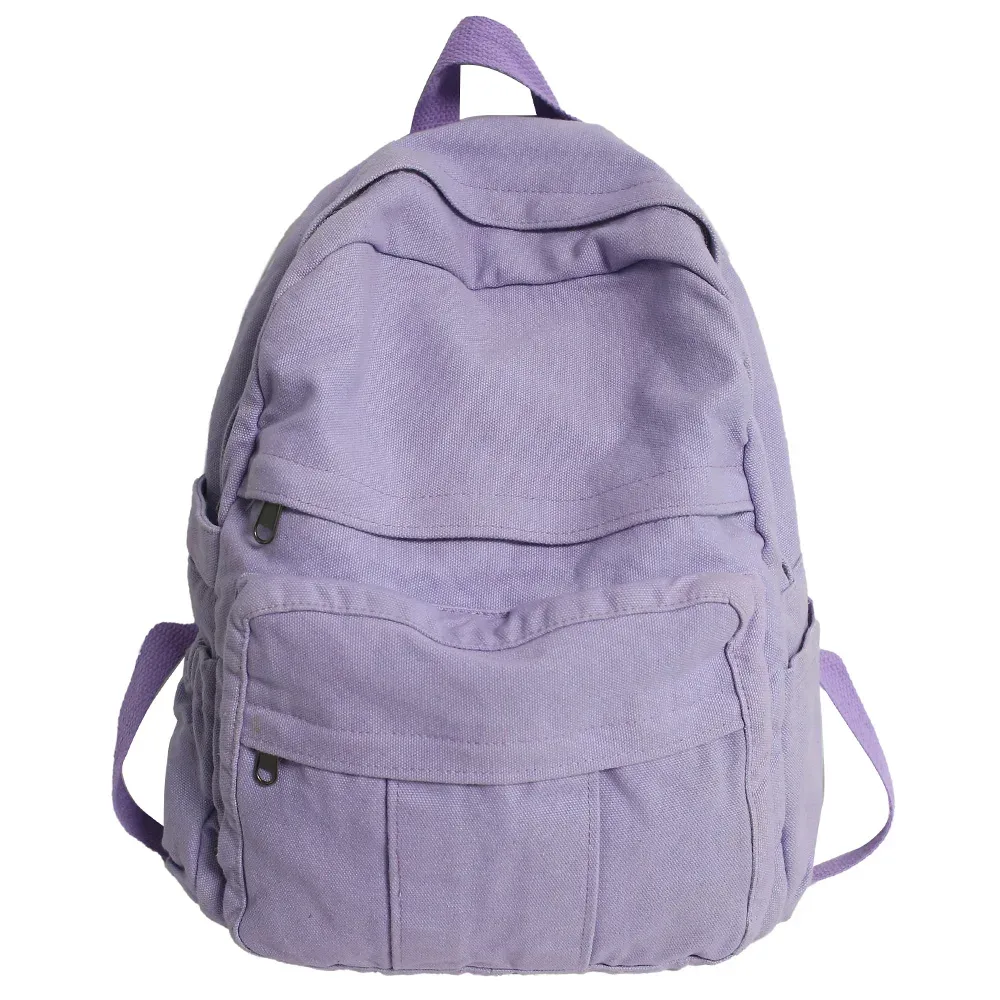 sac d'école en tissu pour fille, nouveau sac à dos vintage pour étudiante en toile pour femme, sac d'ordinateur portable de voyage kawaii pour dames
