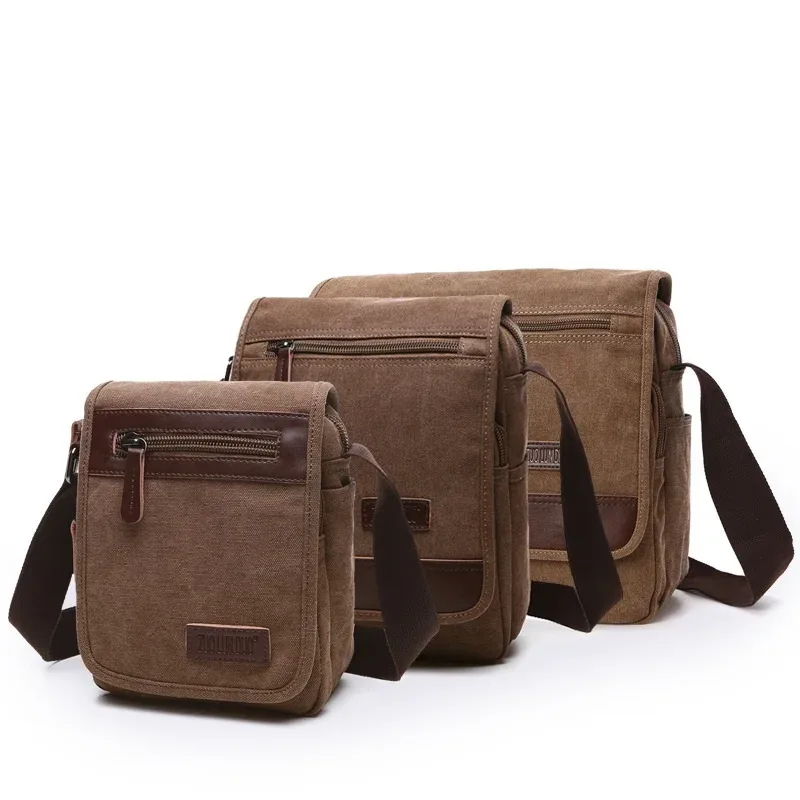 Sacs à main de marque de créateur, sac messager de haute qualité, grande capacité, sac à bandoulière unisexe, petit sac carré en toile, sac d'école pour étudiants