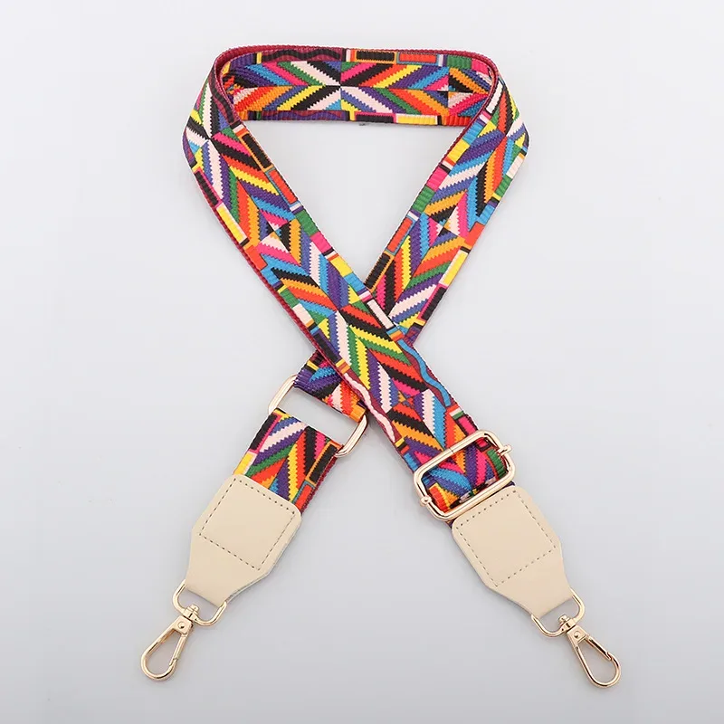 sangle de sac à bandoulière en nylon pour femmes, couleurs colorées, large sangle de remplacement pour sacs, accessoires de messager, longue