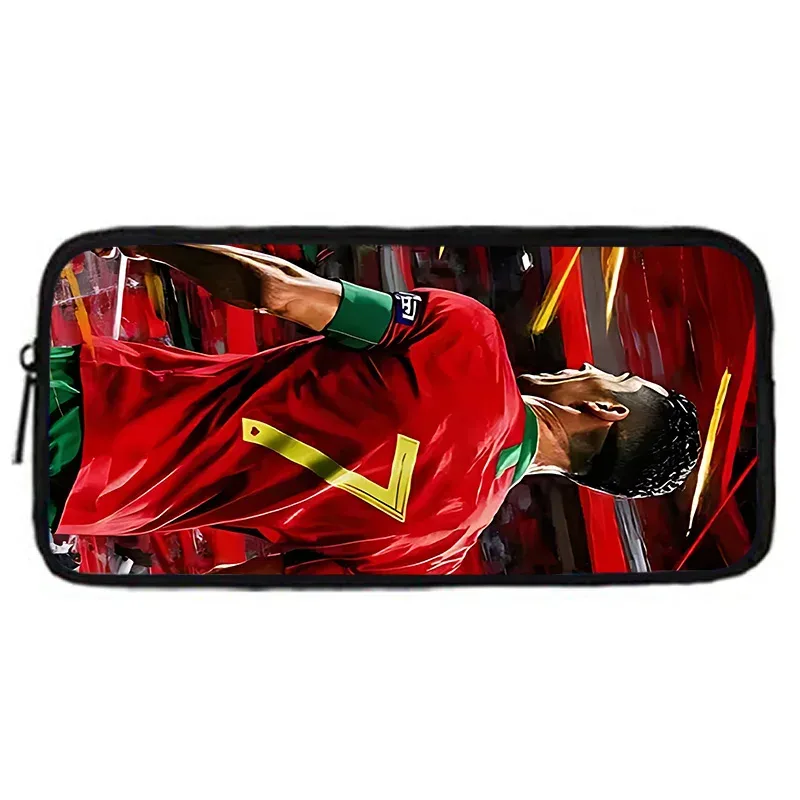 sac à dos d'école pour enfants football star avec sacs à déjeuner r-ronaldos, trousses à crayons, sacs d'école c-cr7 pour garçons et filles, meilleur cadeau