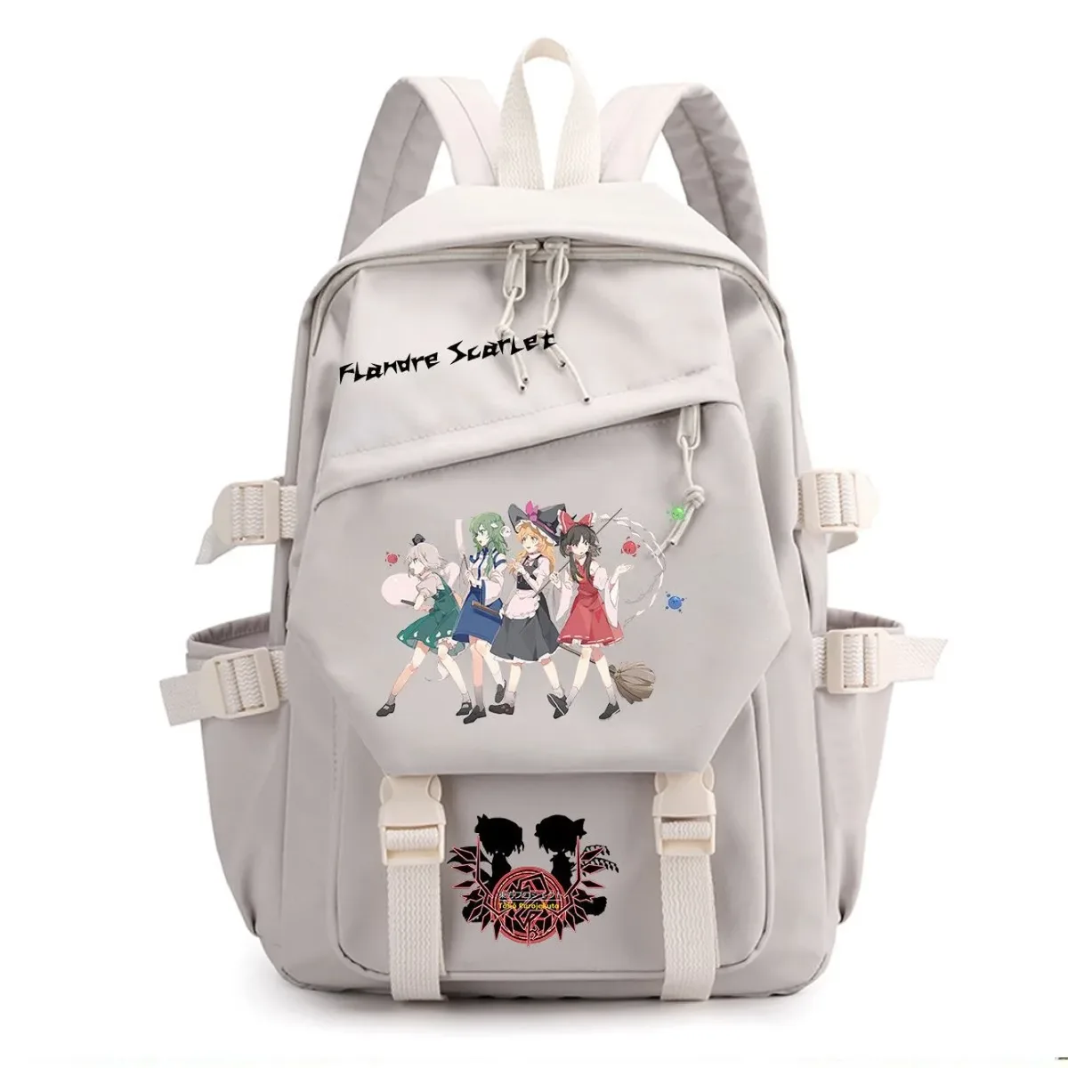 sac à dos touhou project ‌ sac à dos de voyage de grande capacité pour étudiants, imprimé dessin animé hakurei reimu kirisame marisa
