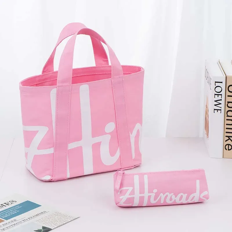 sac fourre-tout tendance en toile de coton, sac à main seau, collection promotionnelle