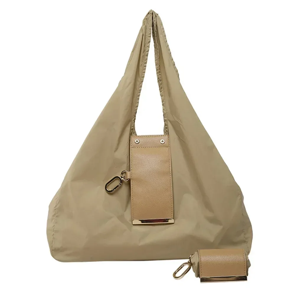 nouveau mini sac fourre-tout porte-clés pliable avec porte-clés sac à provisions extensible réutilisable supermarché sac écologique pour voyage