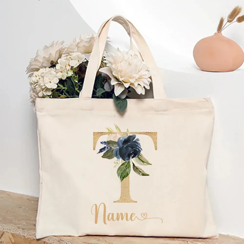 sac fourre-tout personnalisé pour demoiselle d'honneur avec initiales et nom, sac à bandoulière, sac de fête de bachelorette, sac à main de mariée, cadeau pour elle
