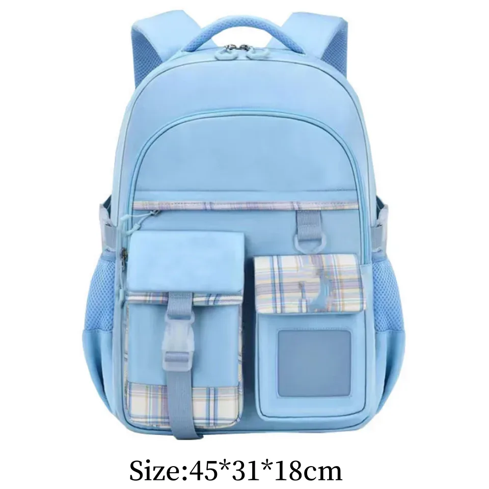 nouveau sac à dos scolaire pour filles, léger et ergonomique, sac à dos pour enfants, grande capacité, soutien dorsal, sac à bandoulière, élèves du primaire