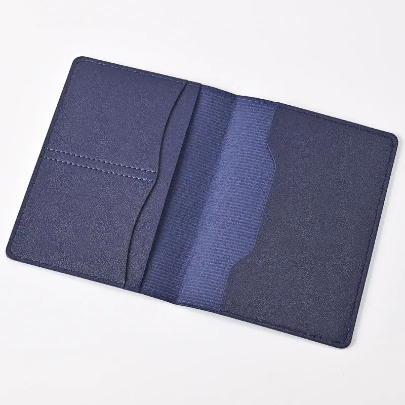étui de protection de passeport de voyage en cuir pu pour femmes et hommes, estampage à chaud, conception de carte, porte-passeport, clip de billet intégré