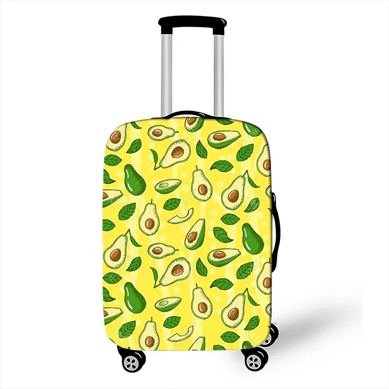 juste de bagage à motif d'avocat de style drôle, étui de protection anti-poussière pour valise logique, mode, 18 "-32"