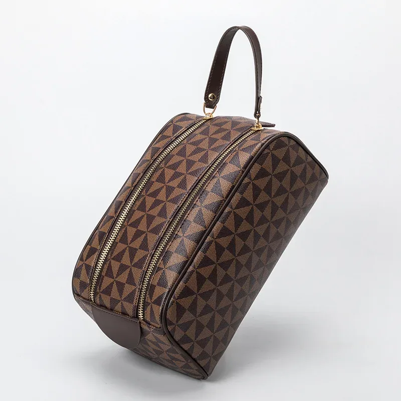 sacs à cosmétiques de luxe, sac à maquillage pour femmes, sac de toilette à double fermeture éclair, sac de toilette suspendu pour la salle de bain, sac de toilette multifonctionnel pour les voyages