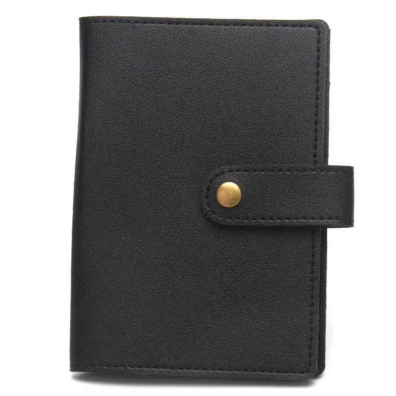 étiquette bagage porte cartes identité voyage accessoires compacts couleurs variées pochettes intérieures fermeture bouton doré usage international