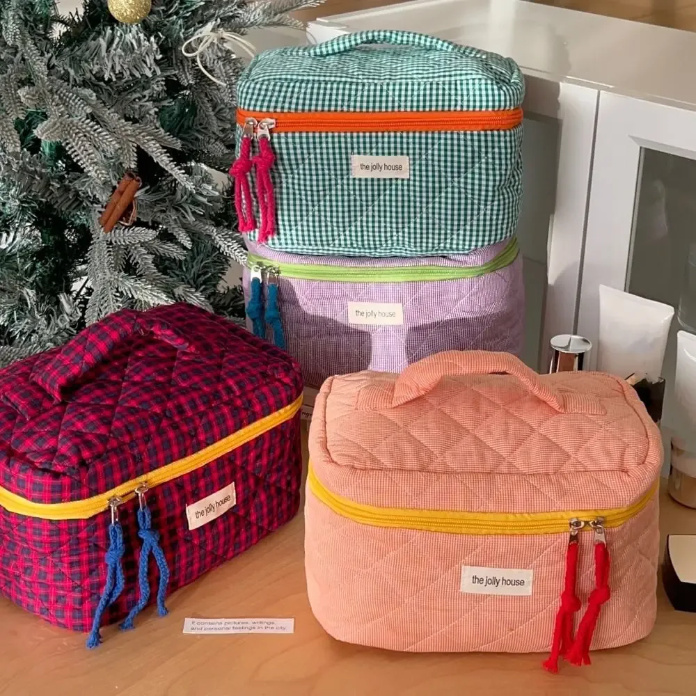 Trousse de maquillage colorée de grande capacité, sac à main d'évaluateurs cosmétiques, sac à main de bijoux de mode, sac de rangement de voyage portable, trousse de toilette