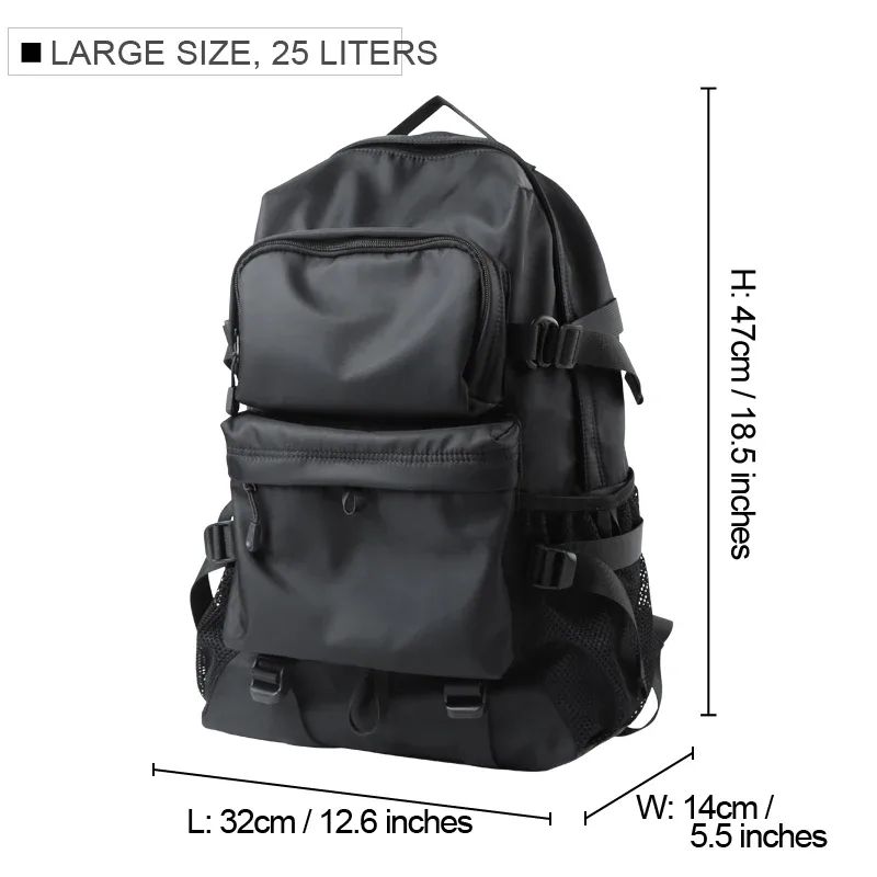 sac à dos pour homme de style décontracté, grande capacité, pour ordinateur portable 17 pouces, sac de voyage, sac d'école universitaire, bolso mochilas