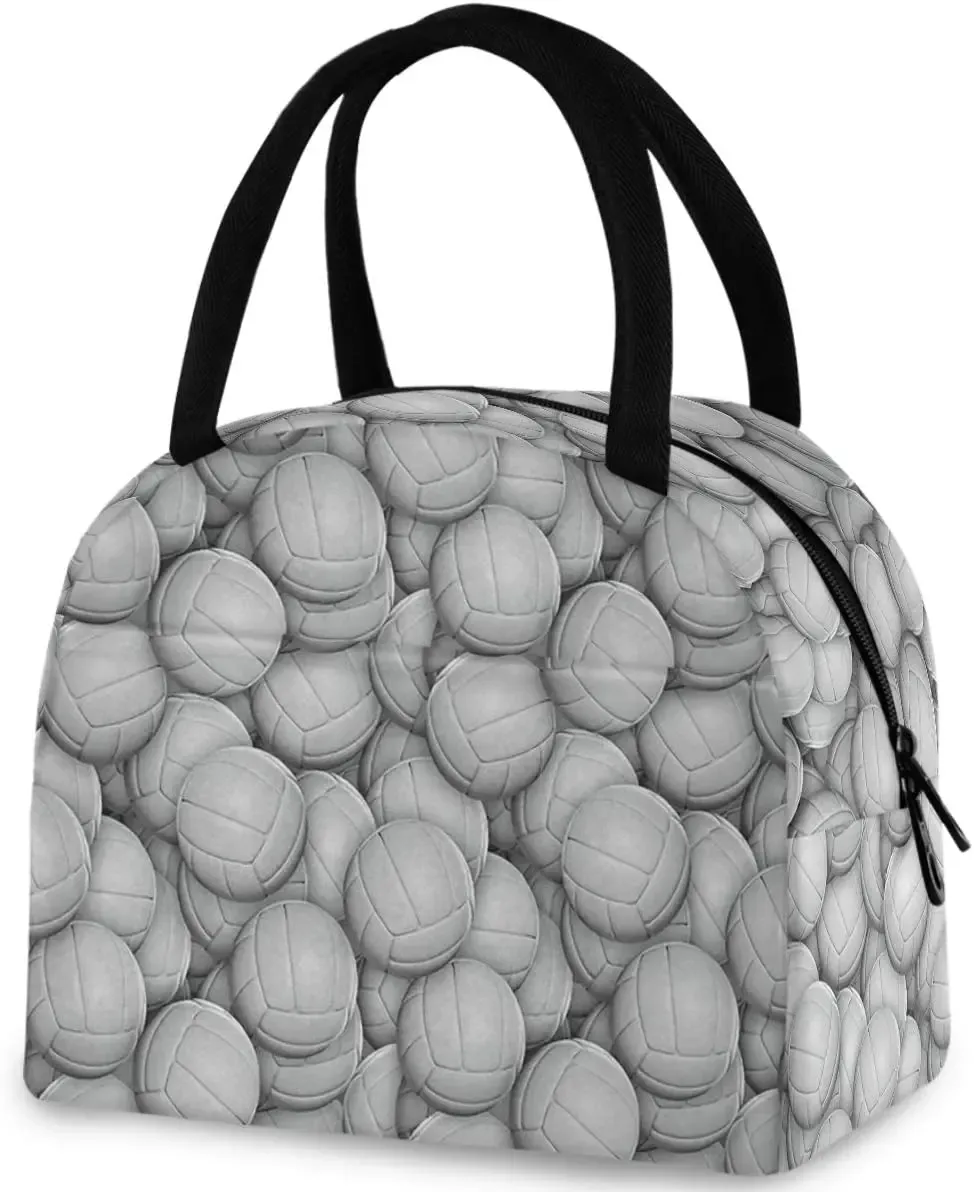 pop art pdpdogs-sac fourre-tout à déjeuner réutilisable avec poche avant, sac isotherme thermique isolé pour la rentrée scolaire, le travail, le pique-nique
