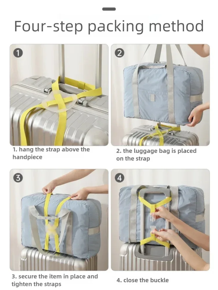 scandihome sangle de bagage de voyage ceintures de valise réglables bagages croisés valise boucle d'emballage sangle élastique protéger cravate