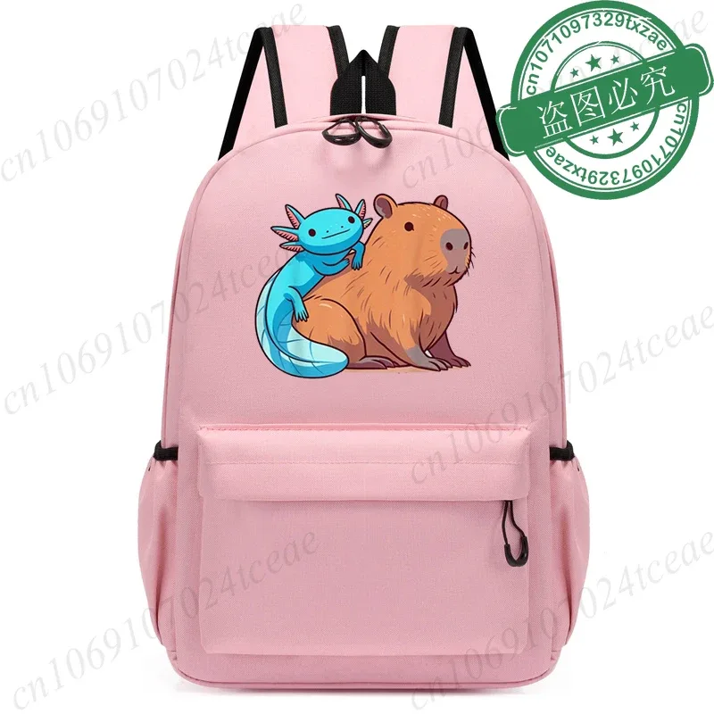 boba axolotl sacs kawaii enfants sac à dos enfants dessin animé maternelle sac d'école cartable retour à l'école bookbag mochila bookbag