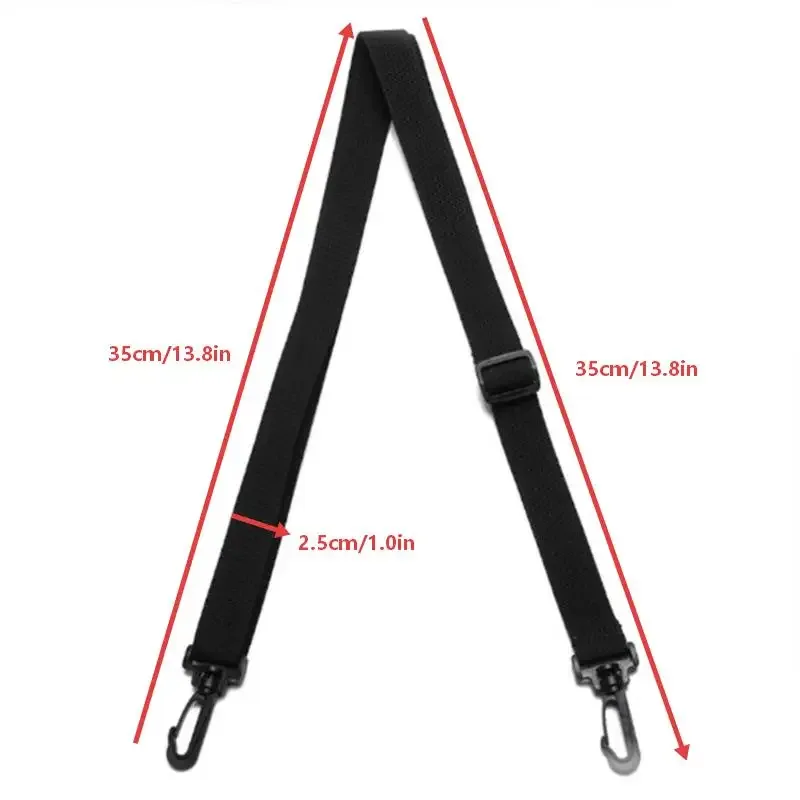 1 pièce sangle de remplacement détachable et réglable pour sac à bandoulière, longue, noire, accessoire pour sacs messager