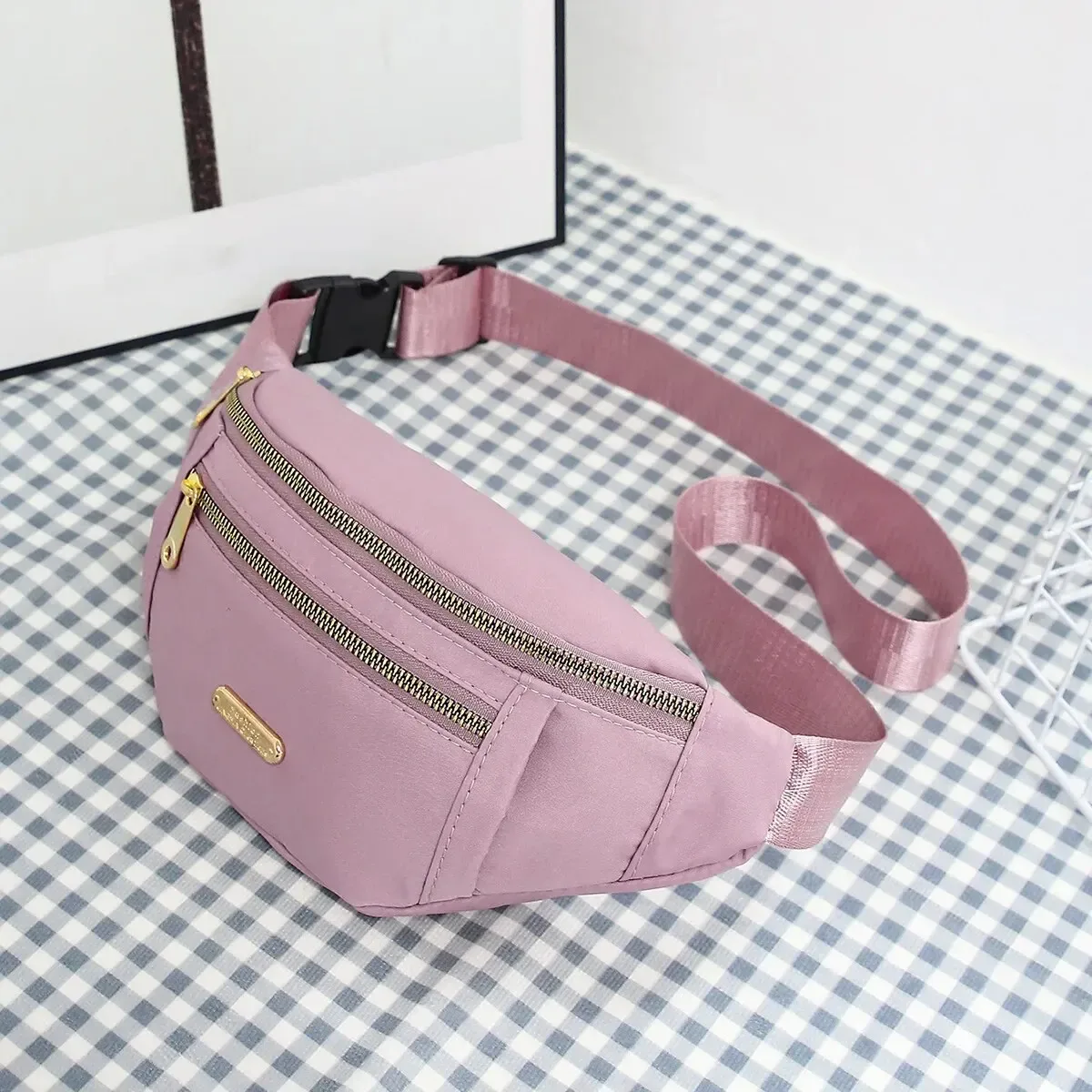 sac de taille de sport pour femmes, sac banane multicouche, essentiels pour téléphone pendant les activités de plein air, sac à bandoulière, sac de poitrine de sport