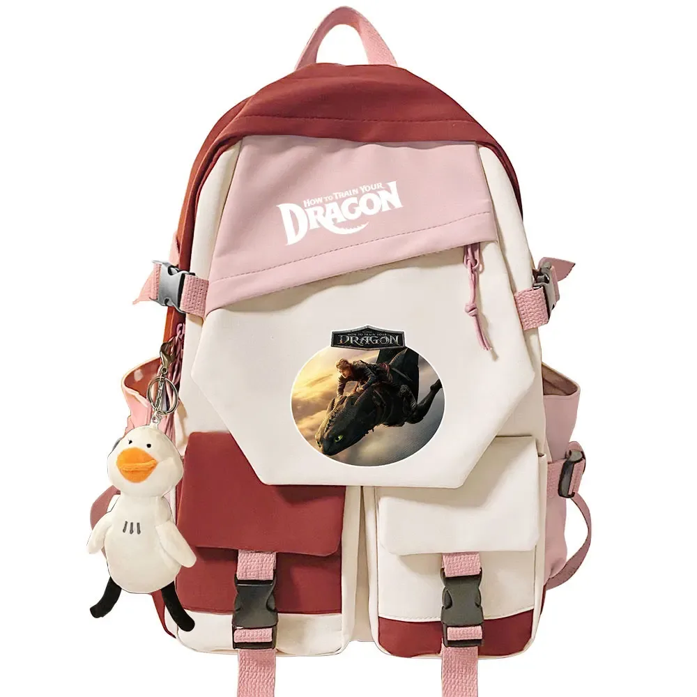 sac à dos pour filles et garçons « comment dresser son dragon », sac à dos pour l'école, sac à dos pour adolescents, femmes, voyage, ordinateur portable, sac à dos pour étudiants, mochila