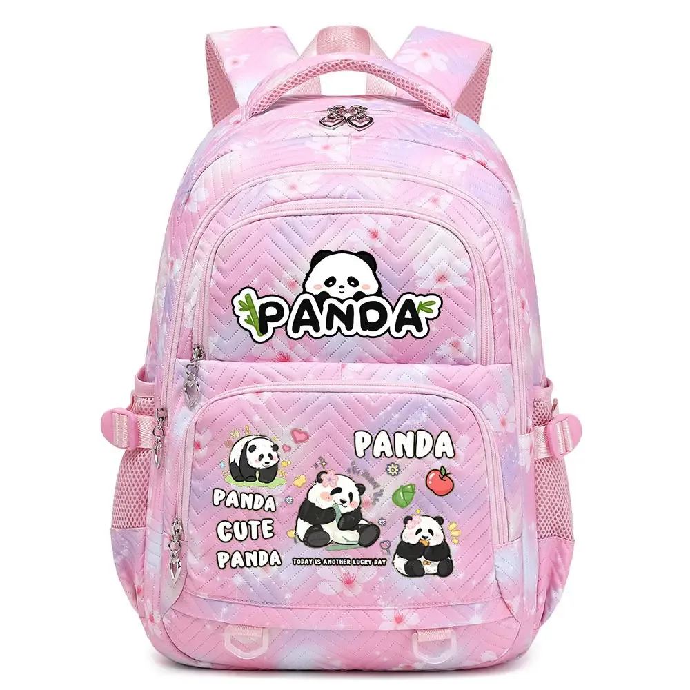 nouveau panda he hua sac à dos mignon dessin animé imprimé étudiant cartable mode garçons filles haute qualité grande capacité voyage sacs à dos