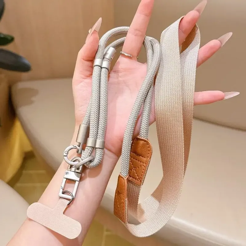 lanière de téléphone réglable à porter en bandoulière, avec clip détachable, anti-perte, sangle de téléphone portable, sangle de sac à bandoulière pour les voyages en plein air et l'utilisation quotidienne.