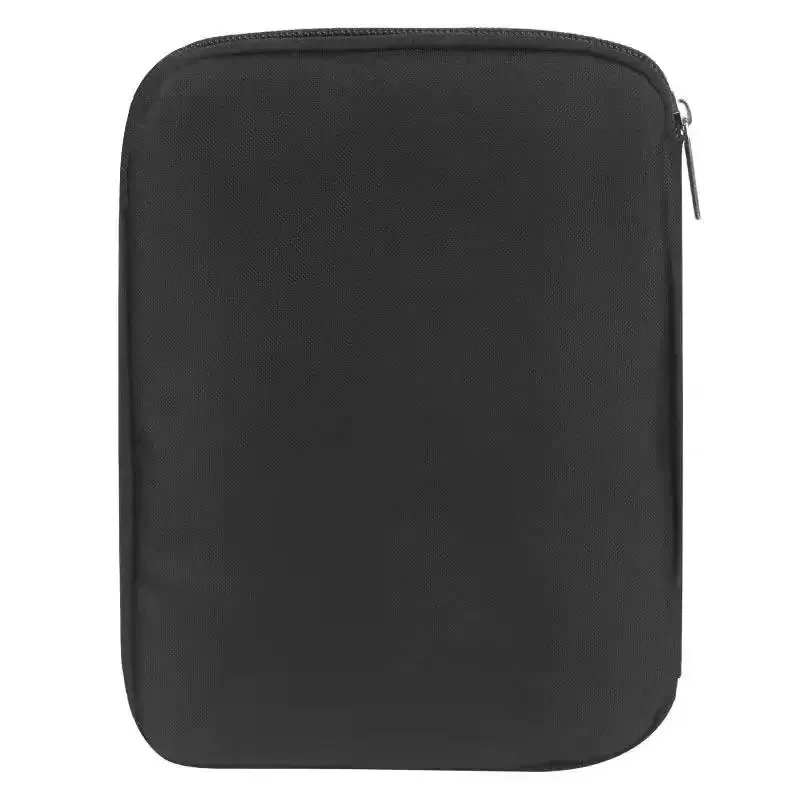 pochette organisatrice nylon gris compartiments maille bracelets montres voyage capacité grande taille petite affaires
