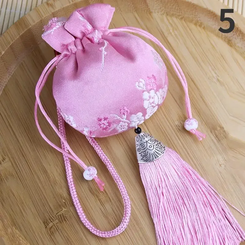 sachet vintage brocart hanfu accessoires voiture accrocher intérieur portable sachet bijoux sac de rangement