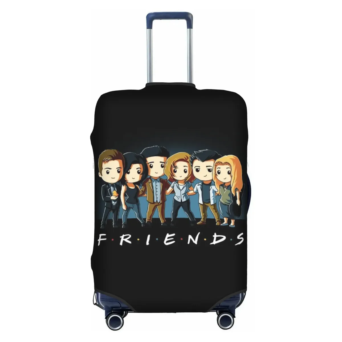 housse de protection pour bagages, motif personnalisé de la série télévisée friends, avec citation amusante, convient aux valises de 18 à 32 pouces