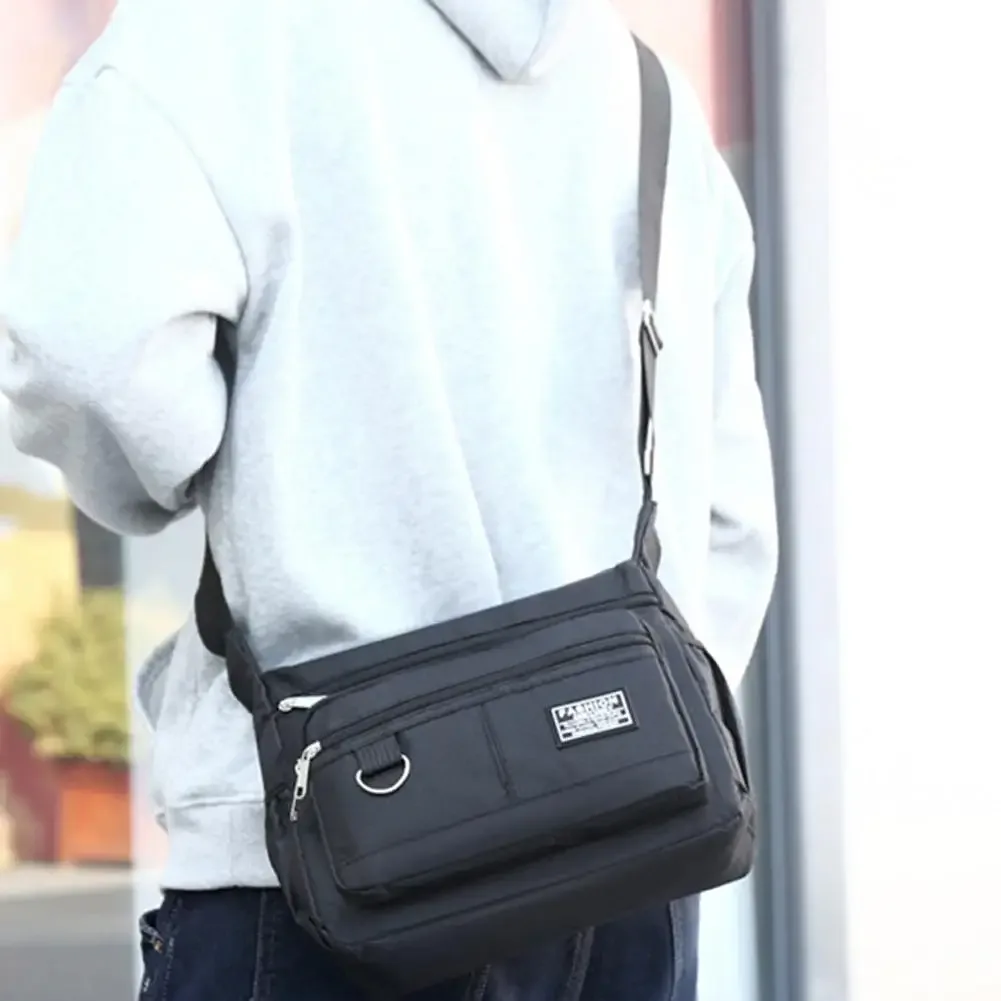 sac à dos oxford grill pour hommes, étanche, résistant à l'usure, mode d'affaires, sac à bandoulière décontracté, plusieurs poches, initié