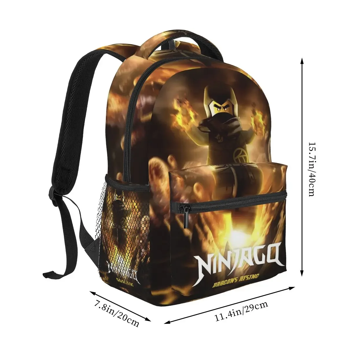 sac à dos ninjagos ninja warrior pour étudiants, sac d'école, sac à dos de randonnée, sac de voyage pour garçons et filles, sac à dos à la mode, sacs à bandoulière