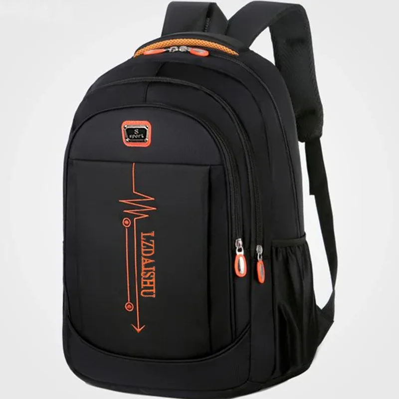 sac à dos décontracté pour hommes, sac pour ordinateur portable, sac de voyage de grande capacité, sac d'école pour étudiants, sac à dos pour étudiants version coréenne [zip