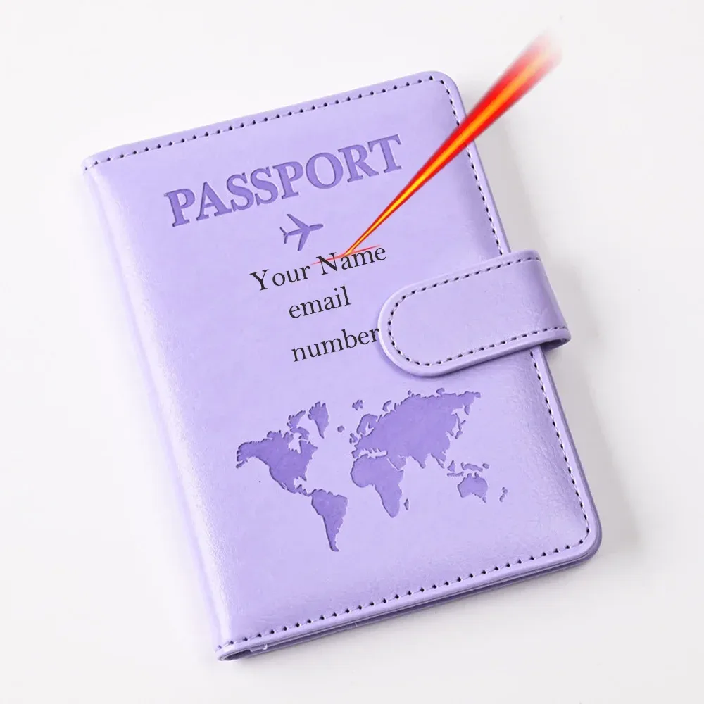 housse de passeport personnalisée avec nom, étui de passeport gravé avec monogramme, cadeau de mariage pour demoiselle d'honneur et garçon d'honneur