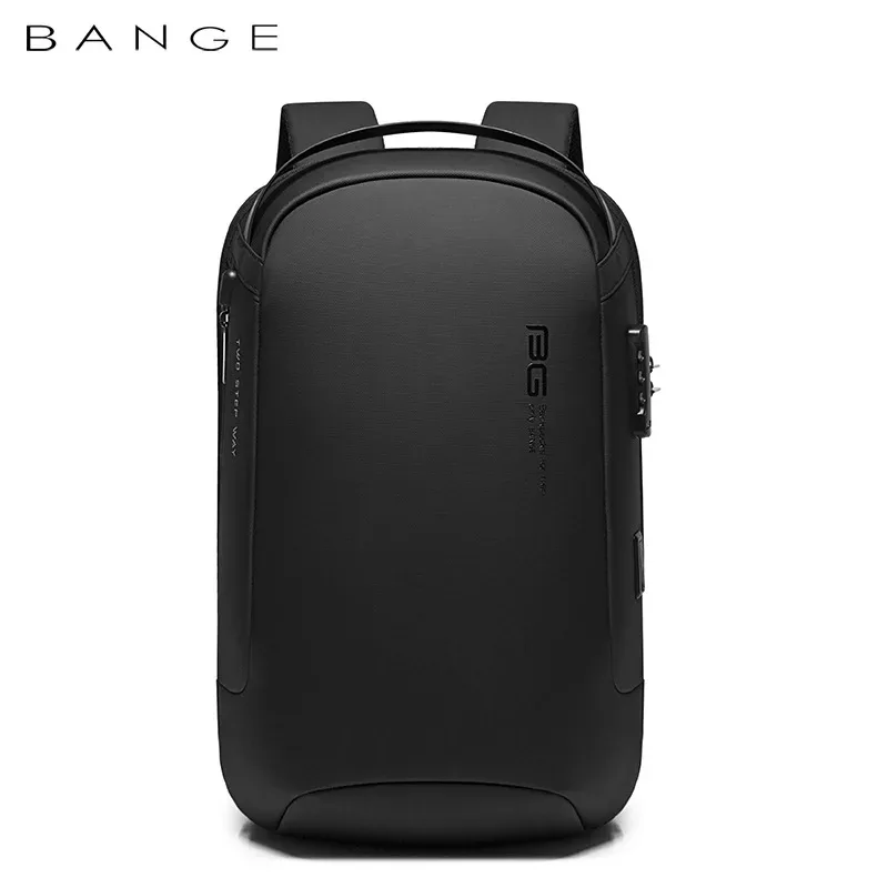sacs à dos bange pour hommes, sacs à dos pour ordinateur portable de 15.6 pouces, sac à dos de voyage étanche à la mode, sacs d'école anti-vol pour hommes