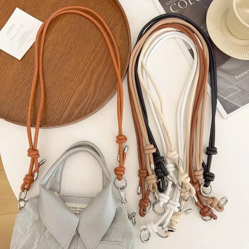 nouvelle sangle de sac à bandoulière ajustable pour femme en cuir pu couleur unie – accessoire de remplacement diy
