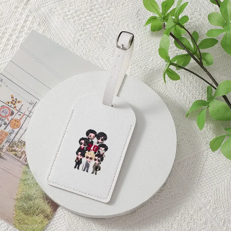 étiquette de bagage arirang 2.0 world tour 2026, cadeau pour fans de k-pop, en pu, conçue pour être une étiquette d'identification robuste pour vos sacs de voyage, idéale