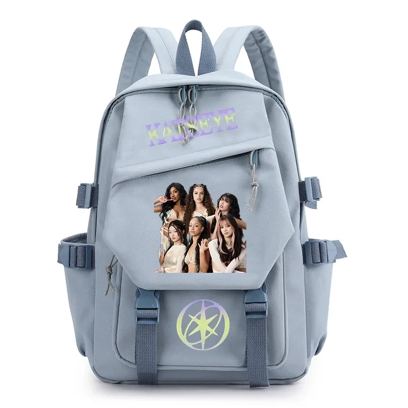 sacs d'école pour filles, sac à dos kpop katseye, sacs d'école décontractés à la mode pour adolescentes, sac à dos léger pour étudiantes, sac à dos de voyage pour femmes