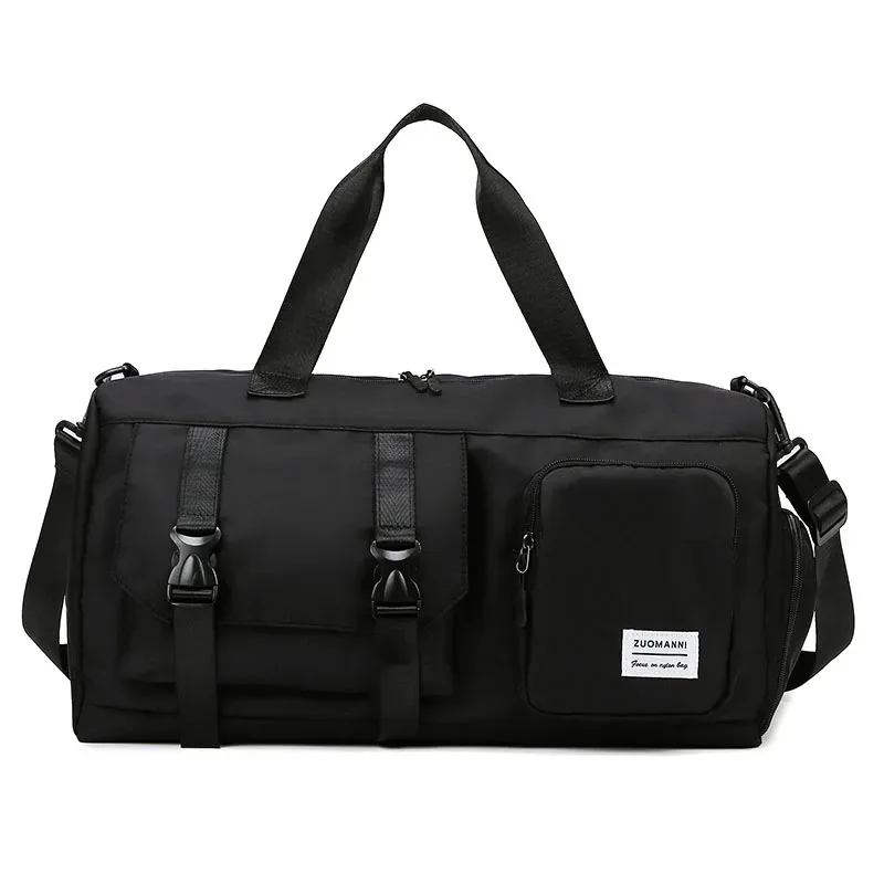 sac de voyage imperméable avec compartiment séparé pour chaussures, sac de sport à compartiments sec/humide, sac bandoulière pour yoga et courts séjours