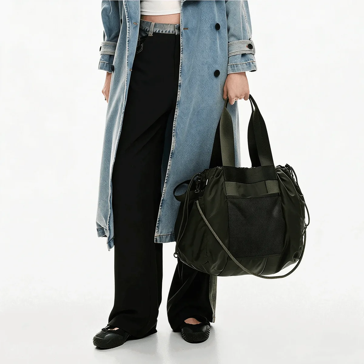 nouveau sac à dos simple original espagne 2026 grande capacité avec cordon tressé et broderie – sac à main luxe léger