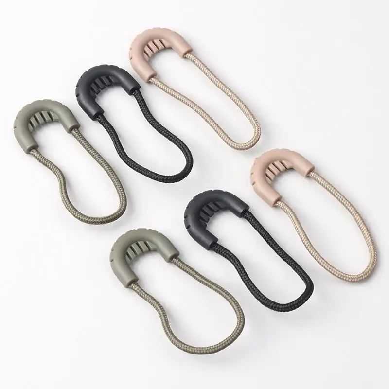 lot de 5 tirettes de fermeture éclair de remplacement pour sacs, valises, sacs à dos, tentes, cordons de fermeture éclair, clips, curseurs de fermeture éclair, accessoires vestimentaires
