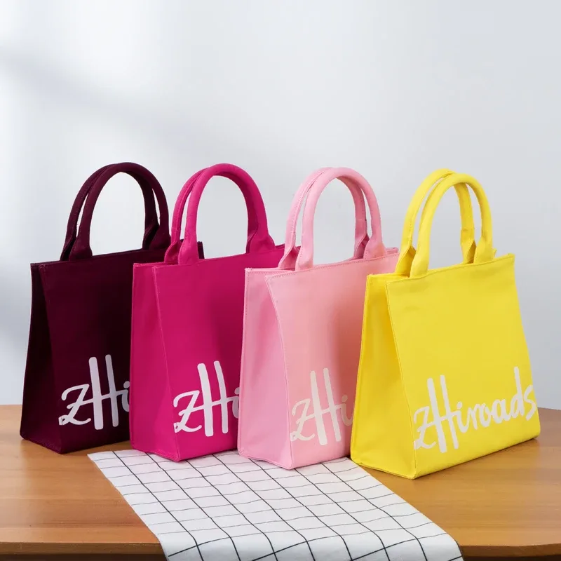 sac fourre-tout en coton épais pour femmes, sac à main écologique, sac de shopping durable pour femmes