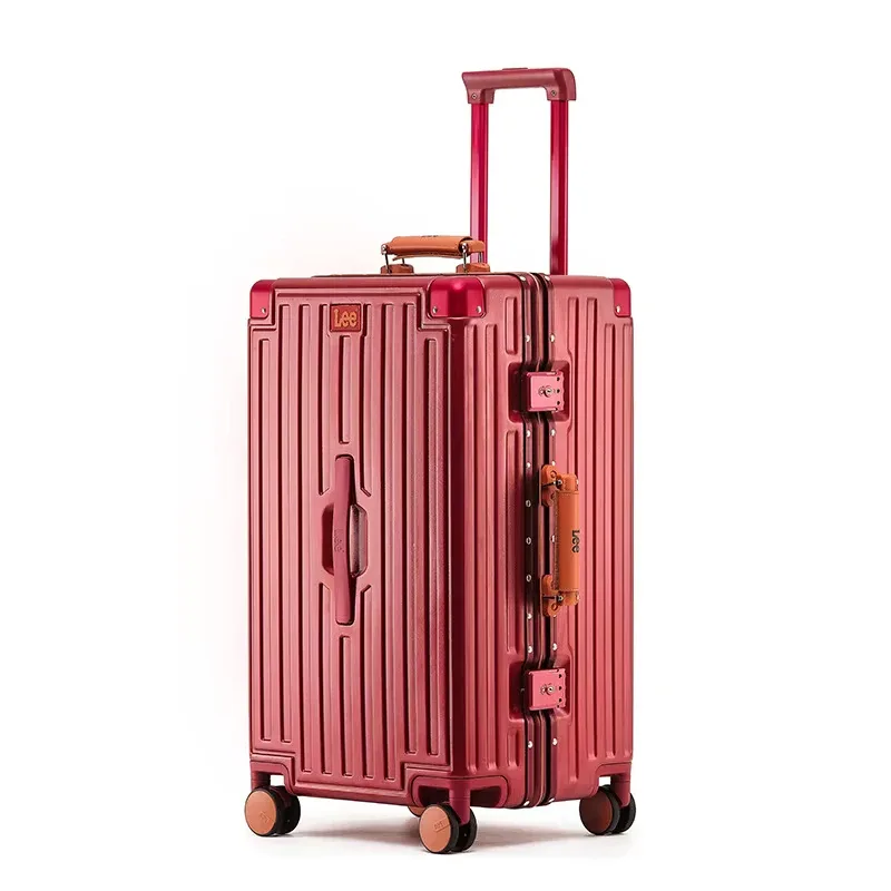 valise klqdzms de haute qualité, 28 pouces, grande capacité, cadre en aluminium, valise à roulettes, boîte de cabine 20 pouces, sac de voyage.