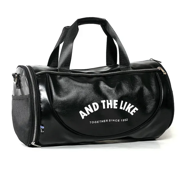 hommes sac de sport sacs en cuir pu rayé basket-ball entraînement fitness tas voyage bagages sac à main sac de sport pour femmes yoga