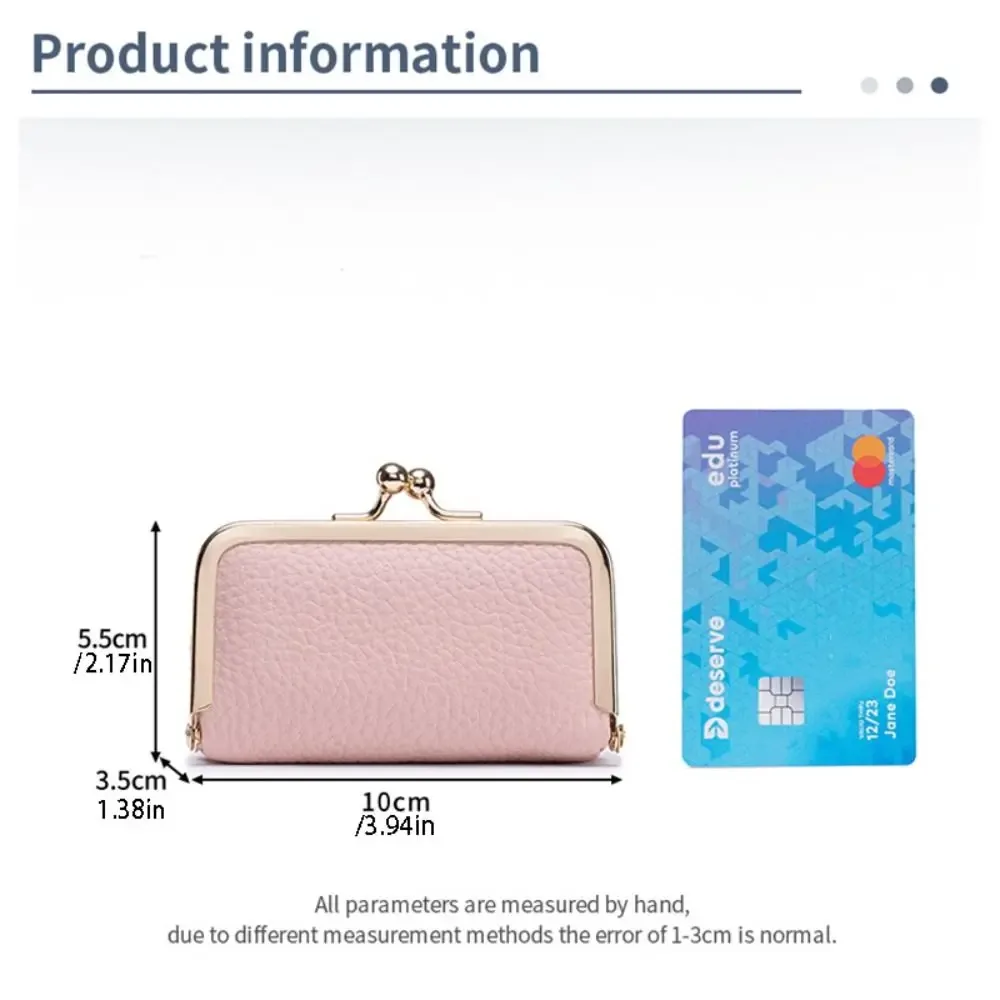 pochette à rouge à lèvres polyvalente et portable, exquise avec miroir de maquillage, sac à bijoux en cuir, couleur unie, sac de rangement anti-perte pour maquillage